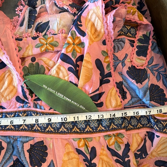 FARM RIO SEASHELL TAPESTRY MIDI DRESS - Picture 5 of 7
